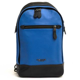 【COACH】コーチ グラハム ボディバッグ F37598 カーフ 黒 メンズ ショルダーバッグ