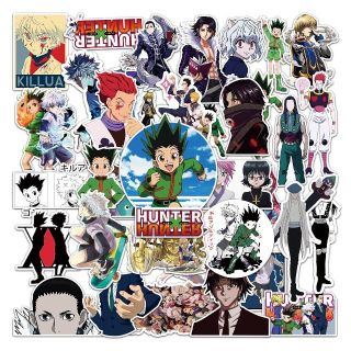 【☆新品未使用☆】ハンターハンター シール 48枚 大きめステッカー(キャラクターグッズ)