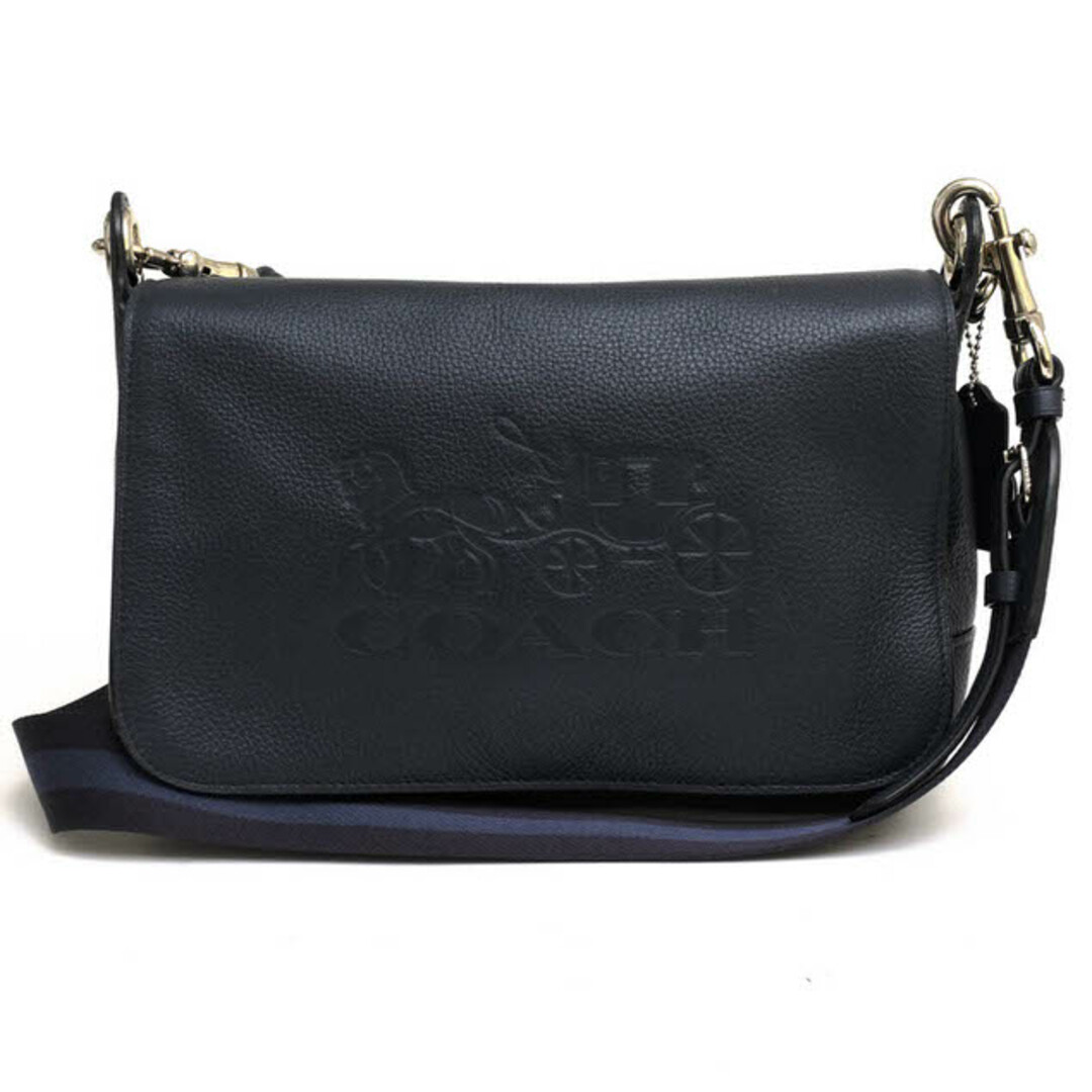 コーチ／COACH バッグ ショルダーバッグ 鞄 レディース 女性 女性用レザー 革 本革 ネイビー 紺  F72703 Jes Pebble Leather Horse & Carriage Messenger ホースアンドキャリッジ クロスボディバッグ メッセンジャーバッグ