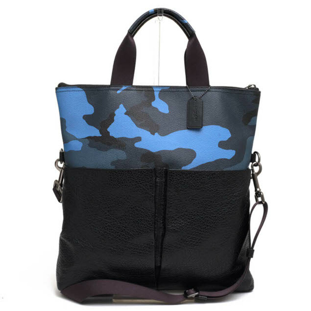 トートバッグコーチ／COACH バッグ トートバッグ 鞄 ハンドバッグ メンズ 男性 男性用PVC レザー 革  F29736 Charles Foldover Tote With Camo Print チャールズ フォールドオーバー カモプリント B4サイズ収納可 2WAY ショルダーバッグ 迷彩・カモフラージュ柄