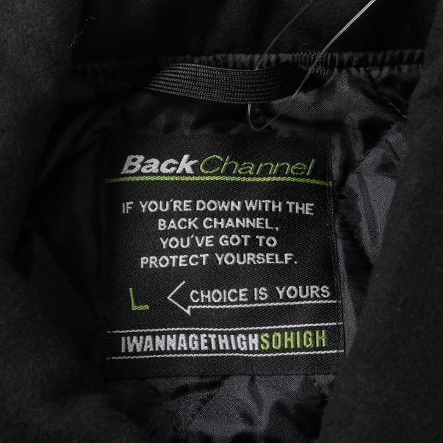 Back Channel(バックチャンネル)のBACK CHANNEL 21AW STADIUM JACKET L 黒 メンズのジャケット/アウター(スタジャン)の商品写真