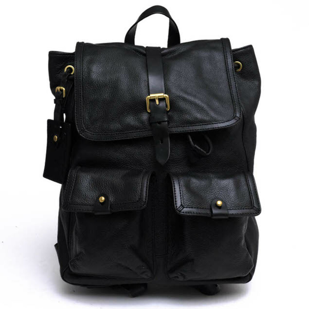 コールハーン／COLE HAAN リュック バッグ バックパック メンズ 男性 男性用レザー 革 本革 ブラック 黒  F11089 Matthews Backpack マシューズ バックパック シボ革 シュリンクレザー