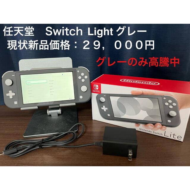高評価 Nintendo Switch スイッチ ライト LITE グレー