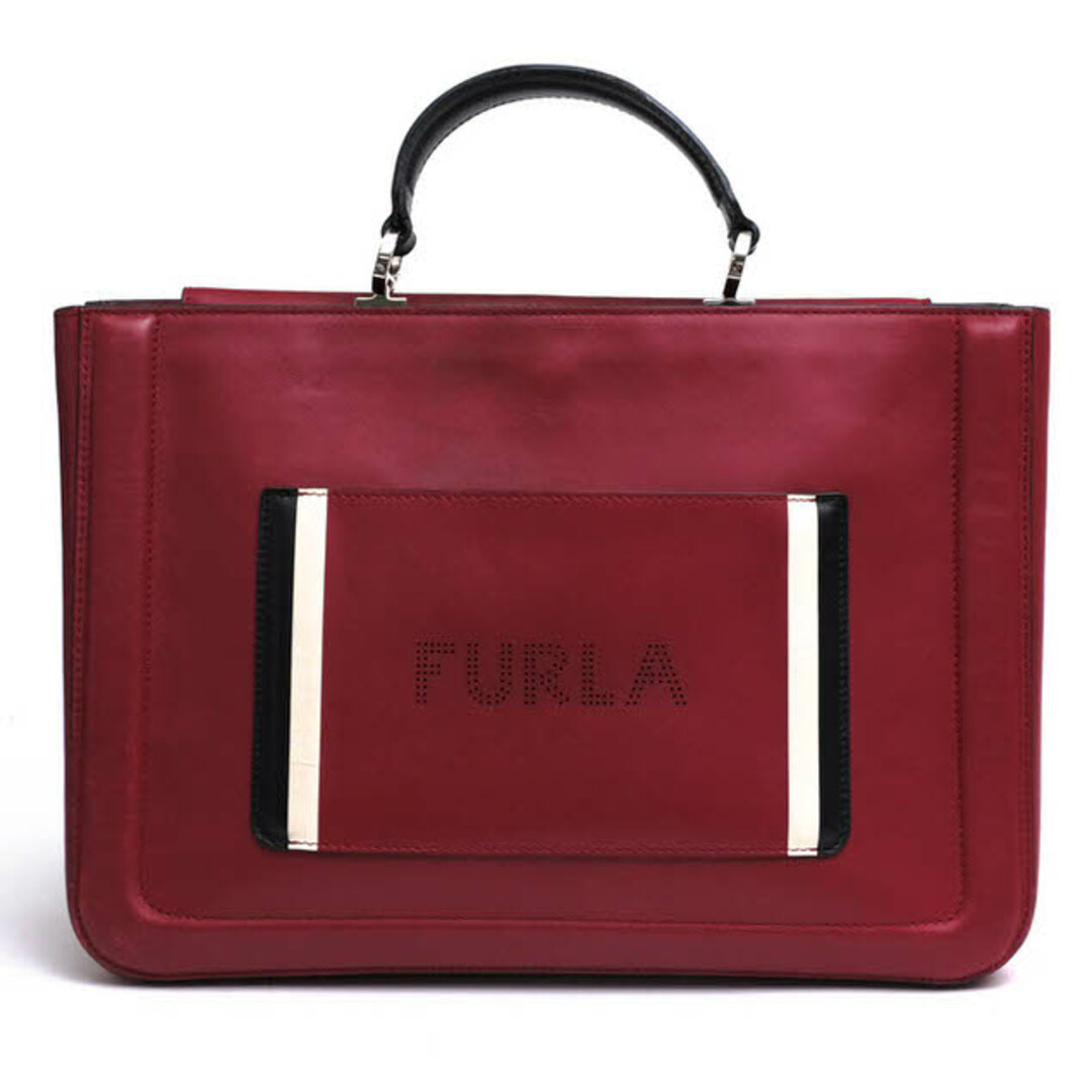 フルラ／FURLA バッグ トートバッグ 鞄 ハンドバッグ レディース 女性 女性用レザー 革 本革 レッド 赤  Reale L レアーレ パンチングロゴ ユニセックス 男女兼用