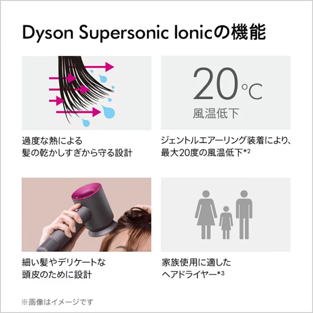 Dyson(ダイソン)のダイソン Dyson Supersonic Ionic ヘアドライヤードライヤー スマホ/家電/カメラの美容/健康(ドライヤー)の商品写真