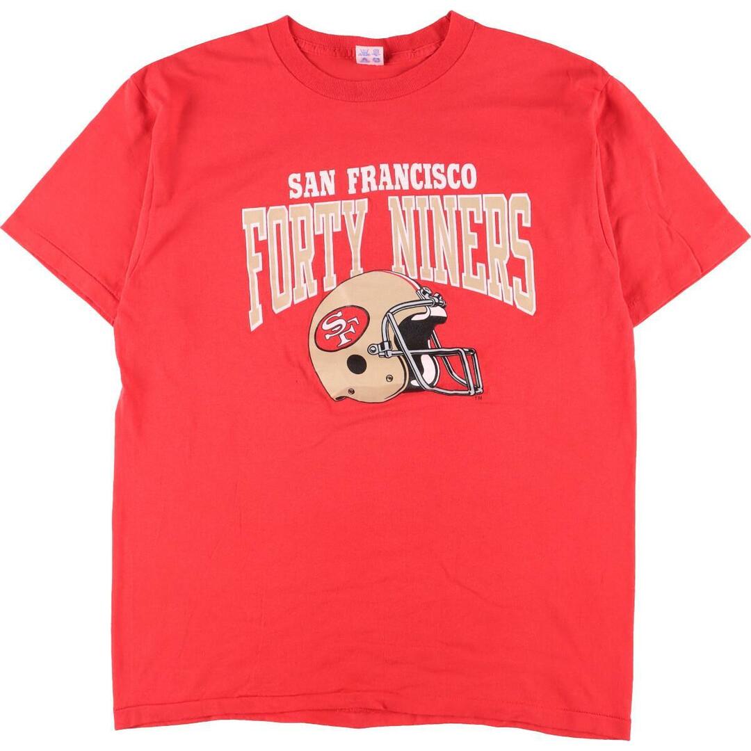 80年代 チャンピオン Champion トリコタグ NFL San Francisco 49rs サンフランシスコ フォーティナイナーズ スポーツプリントTシャツ USA製 メンズL ヴィンテージ /eaa258929