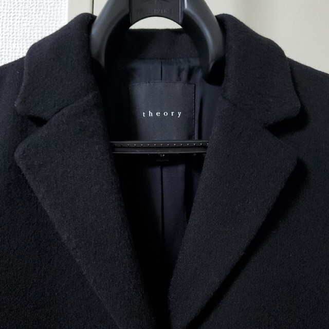 theory - 美品☆Theory セオリー チェスター ロング コート ブラックの