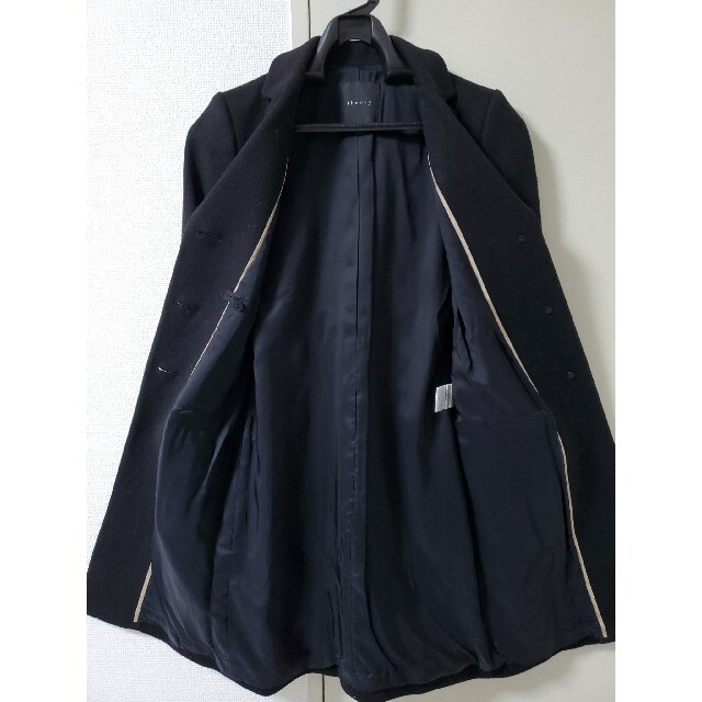 theory - 美品☆Theory セオリー チェスター ロング コート ブラックの