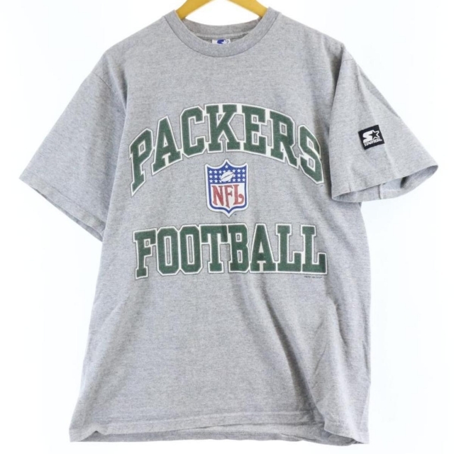 古着 スターター Starter NFL GREEN BAY PACKERS グリーンベイパッカーズ スポーツプリントTシャツ USA製 メンズL  /eaa251876 | フリマアプリ ラクマ