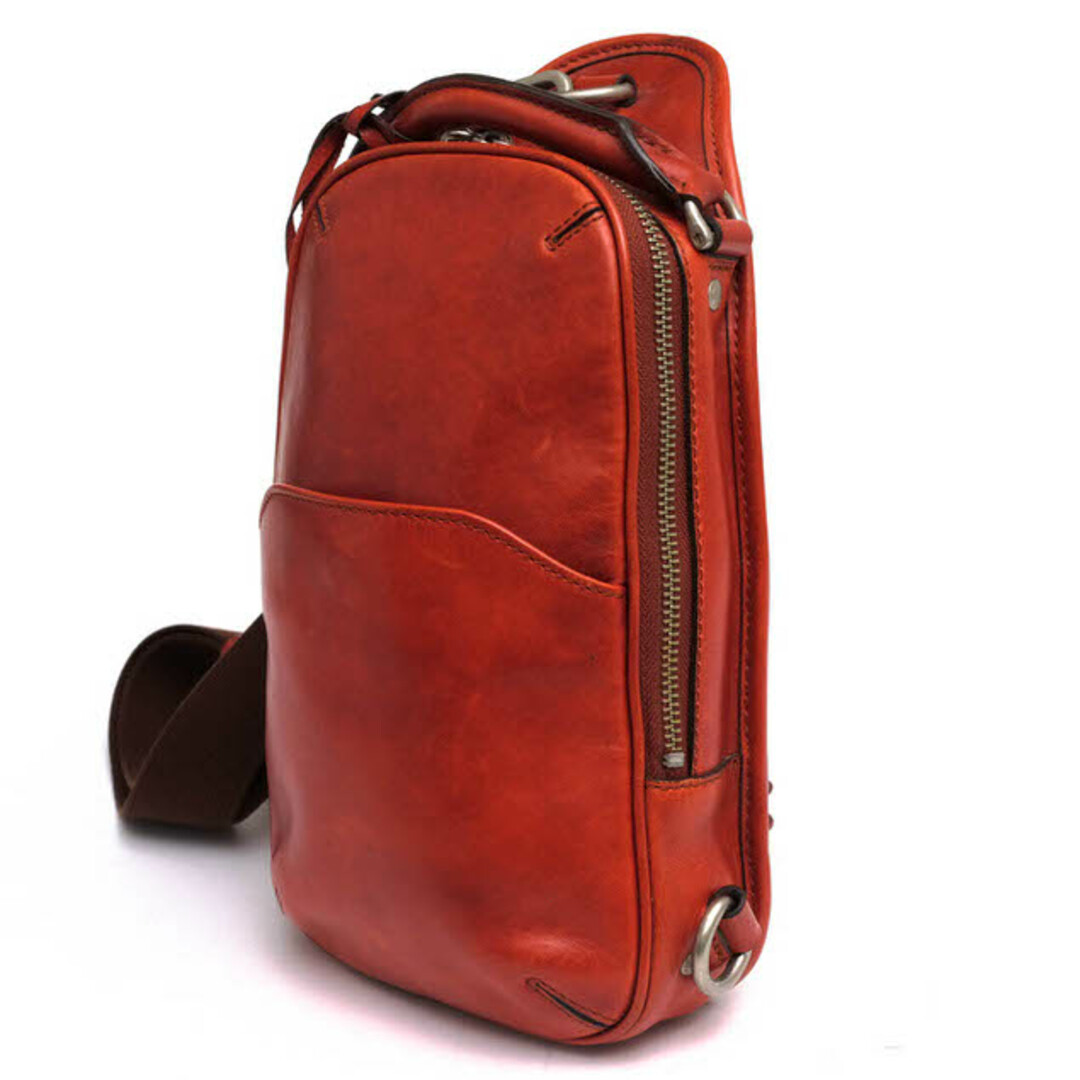 エルゴポック／HERGOPOCH バッグ ショルダーバッグ 鞄 メンズ 男性 男性用レザー 革 本革 レッド 赤 06-OS ボディバッグ