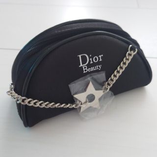 クリスチャンディオール(Christian Dior)のヨナさま専用 ディオール ポーチ スターチャーム ロゴ入り 黒 新品 Dior(ポーチ)