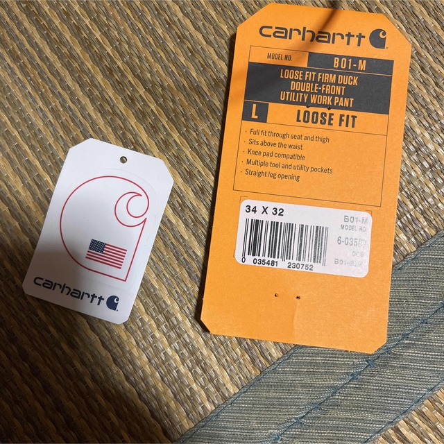 carhartt(カーハート)のCARHATT DOUBLE FRONT WORK DUNGAREE ダブルニー メンズのパンツ(ワークパンツ/カーゴパンツ)の商品写真