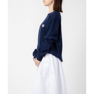 メゾンキツネ(MAISON KITSUNE')の【新作】フォックスパッチ　ニット　MAISON KITSUNE メゾンキツネ(ニット/セーター)