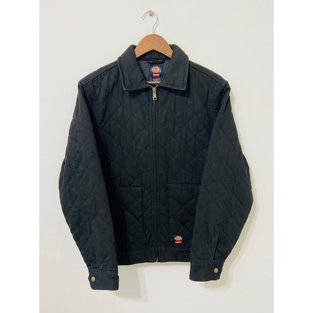 Supreme(シュプリーム)のSupreme Dickies quilted work jacket 黒 メンズのジャケット/アウター(Gジャン/デニムジャケット)の商品写真