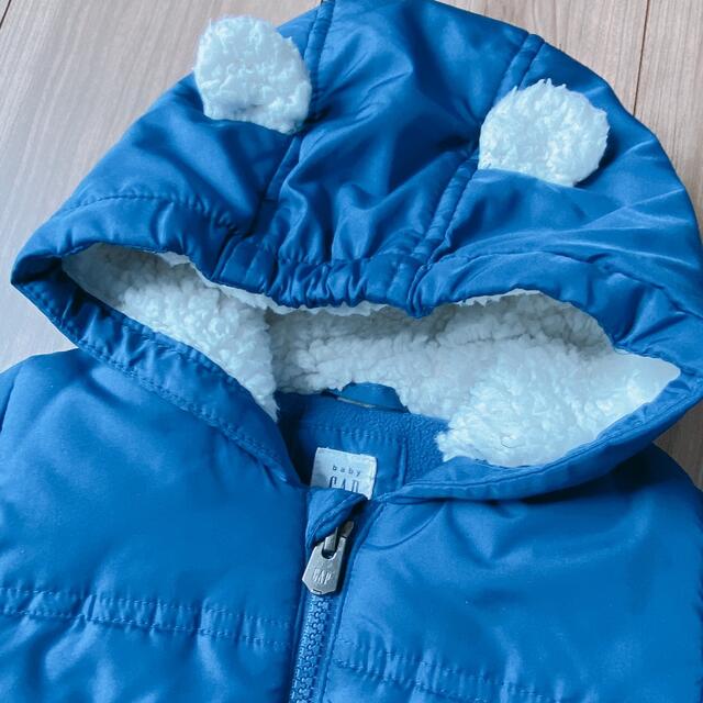 babyGAP(ベビーギャップ)のGAP  中綿くま耳アウター　80cm キッズ/ベビー/マタニティのキッズ服男の子用(90cm~)(ジャケット/上着)の商品写真