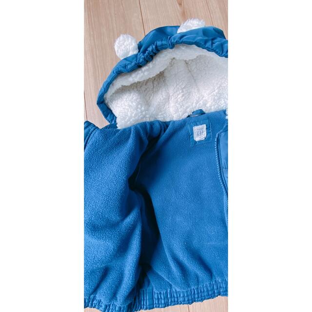 babyGAP(ベビーギャップ)のGAP  中綿くま耳アウター　80cm キッズ/ベビー/マタニティのキッズ服男の子用(90cm~)(ジャケット/上着)の商品写真