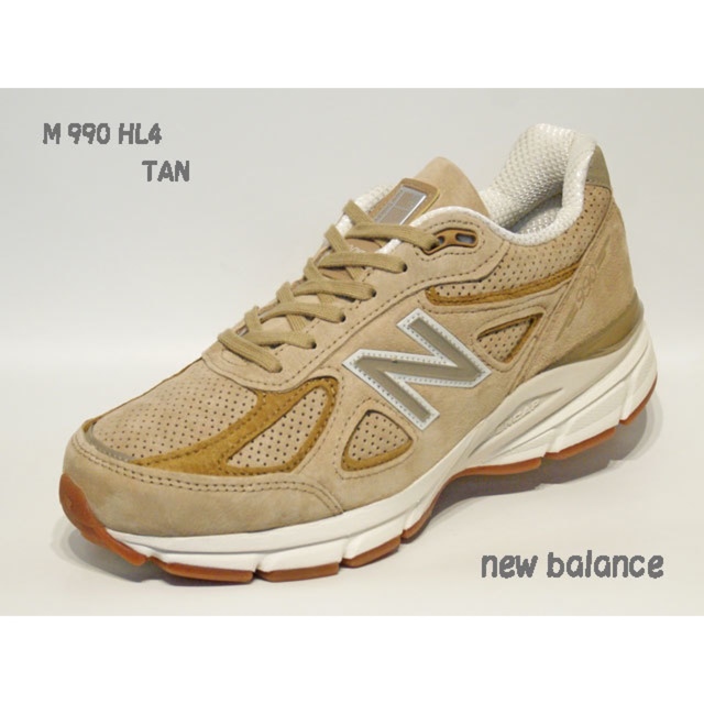 靴/シューズnewbalance M990 v4 HL4 ベージュ TAN 27.5