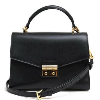 マイケルコース(Michael Kors)のマイケルコース／Michael Kors バッグ ハンドバッグ 鞄 トートバッグ レディース 女性 女性用レザー 革 本革 ブラック 黒  30F7GSLS2L Sloan Medium Top Handle Satchel スローン フラップ式 2WAY ショルダーバッグ フォーマルバッグ 冠婚葬祭(ハンドバッグ)