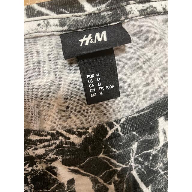 H&M(エイチアンドエム)のH&M メンズ　トップス　Tシャツ　半袖 メンズのトップス(Tシャツ/カットソー(半袖/袖なし))の商品写真