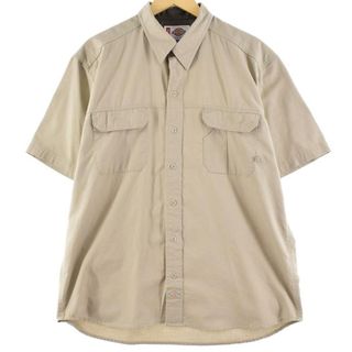 ディッキーズ(Dickies)の古着 ディッキーズ Dickies 半袖 ワークシャツ メンズXL /eaa257155(シャツ)