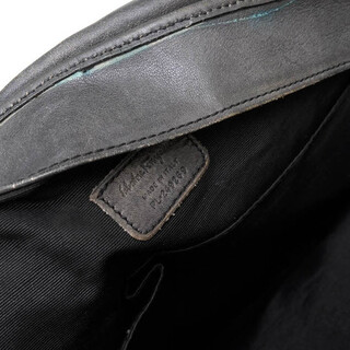 フェラガモ／Salvatore Ferragamo バッグ ショルダーバッグ 鞄 メンズ 男性 男性用ナイロン レザー 革 本革 ブラック 黒  FB-24 3507 フラップ式 メッセンジャーバッグ