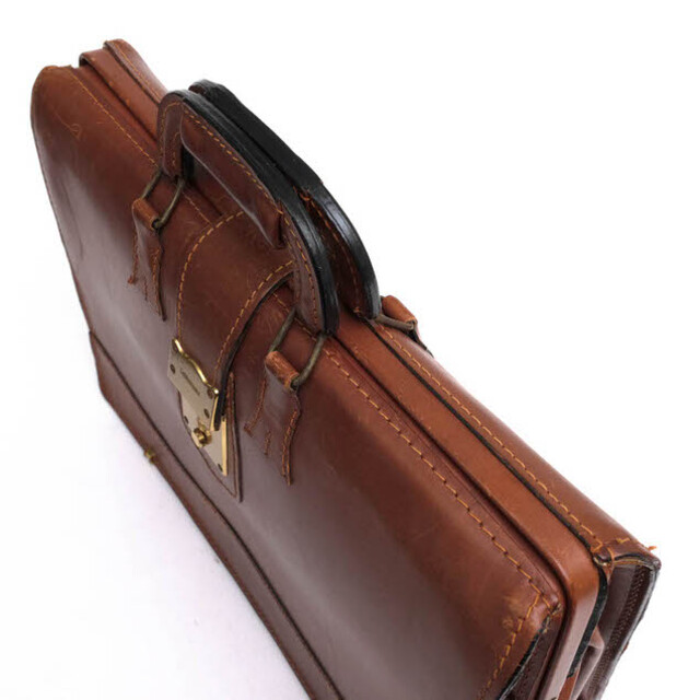 シュレジンジャー／Schlesinger バッグ ブリーフケース ビジネスバッグ 鞄 ビジネス メンズ 男性 男性用レザー 革 本革 ブラウン 茶  ダレスバッグ 4