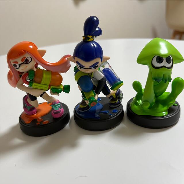 フィギュアスプラトゥーン amiibo インクリング イカガール ボーイ 緑イカ