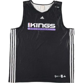 アディダス(adidas)の古着 アディダス adidas NBA SACRAMENTO KINGS サクラメントキングス Vネック ゲームシャツ レプリカユニフォーム メンズXL /eaa186471(Tシャツ/カットソー(半袖/袖なし))