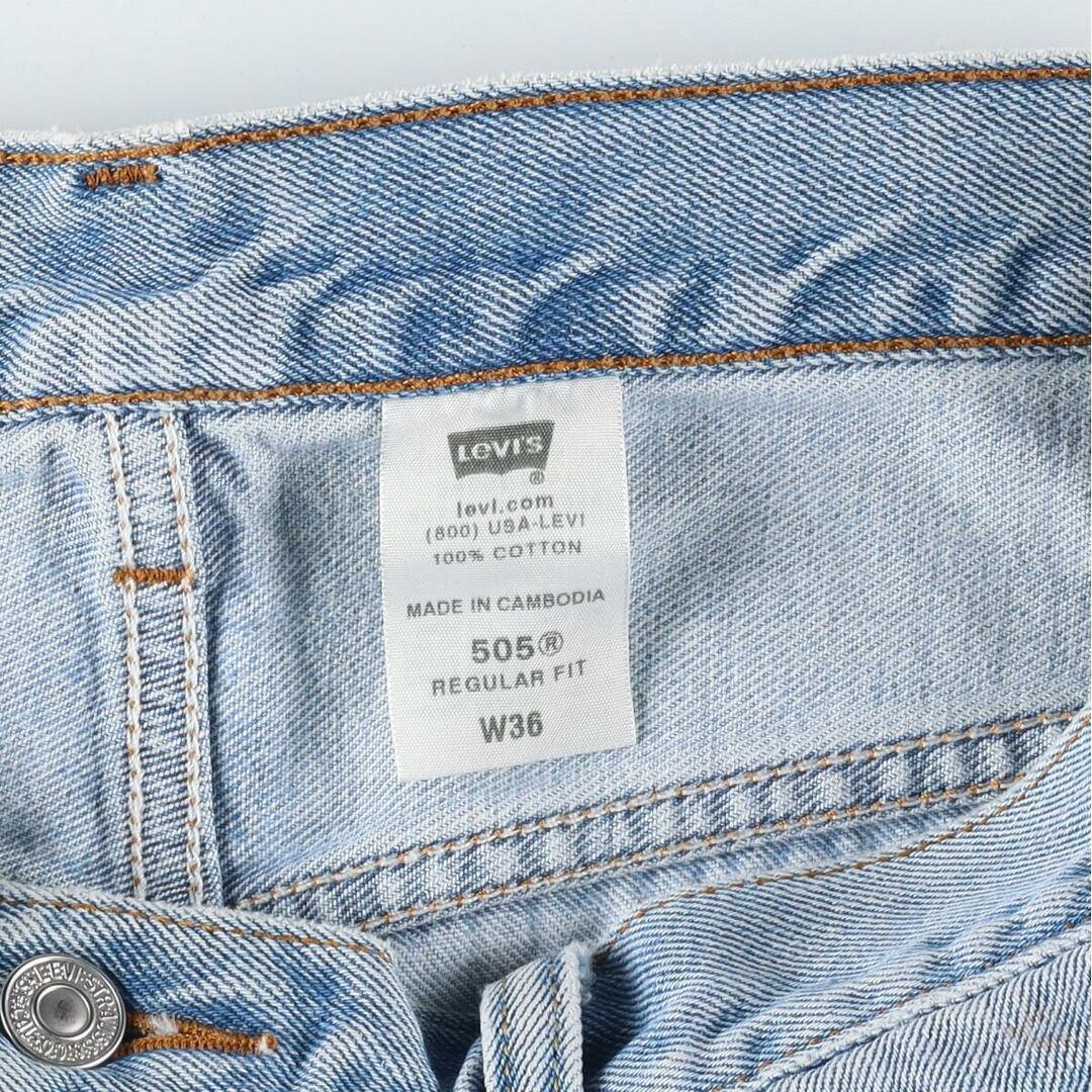 Levi's(リーバイス)の古着 リーバイス Levi's 505 REGULAR FIT デニムショーツ ショートパンツ メンズw35 /eaa258208 メンズのパンツ(ショートパンツ)の商品写真