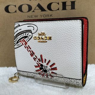 限定通販50%OFF COACH コーチ ミッキー キースヘリング 財布 折り財布