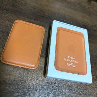 Apple - Apple iPhoneレザーウォレット 茶色 探す機能対応の通販 by ...