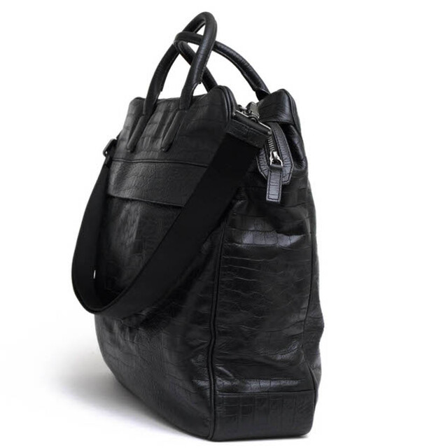 アルマーニ コレッツォーニ/ARMANI COLLEZIONI バッグ トートバッグ 鞄 ハンドバッグ メンズ 男性 男性用レザー 革 本革 ブラック 黒 YAN5J Y6N001 2WAY ショルダーバッグ クロコ型押し