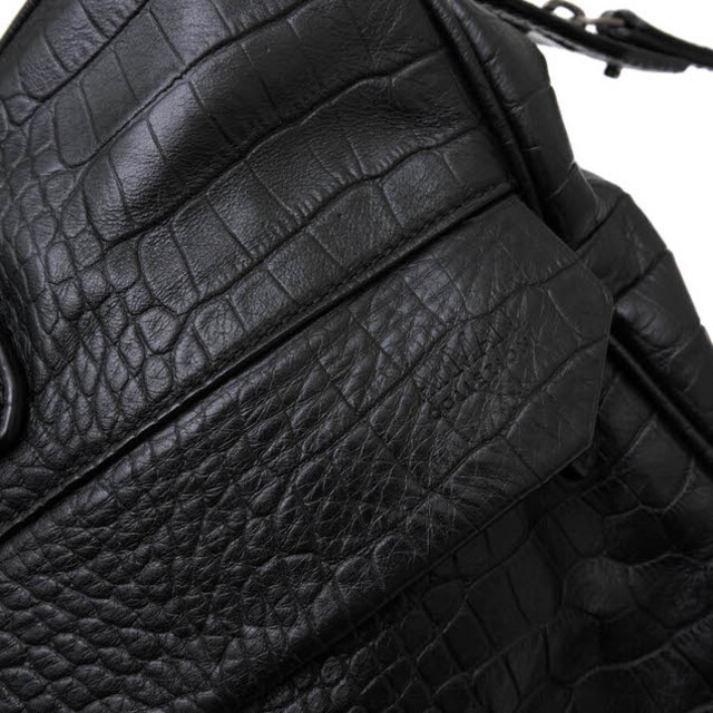 アルマーニ コレッツォーニ/ARMANI COLLEZIONI バッグ トートバッグ 鞄 ハンドバッグ メンズ 男性 男性用レザー 革 本革 ブラック 黒 YAN5J Y6N001 2WAY ショルダーバッグ クロコ型押し