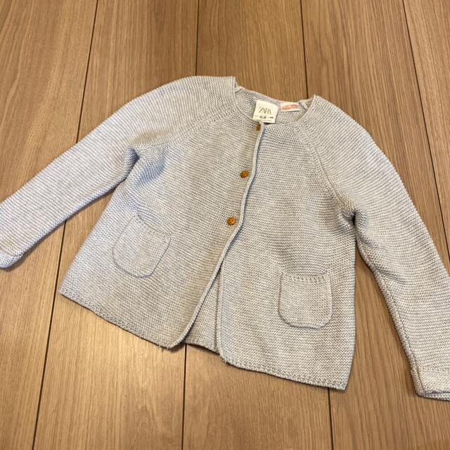 ZARA KIDS(ザラキッズ)のZARA カーディガン　12-18m/86cm キッズ/ベビー/マタニティのベビー服(~85cm)(カーディガン/ボレロ)の商品写真