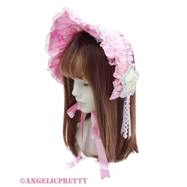 Angelic Pretty(アンジェリックプリティー)のDoreamy ベビールーム ジャンパースカート(黄色)＆ボンネット レディースのワンピース(ひざ丈ワンピース)の商品写真