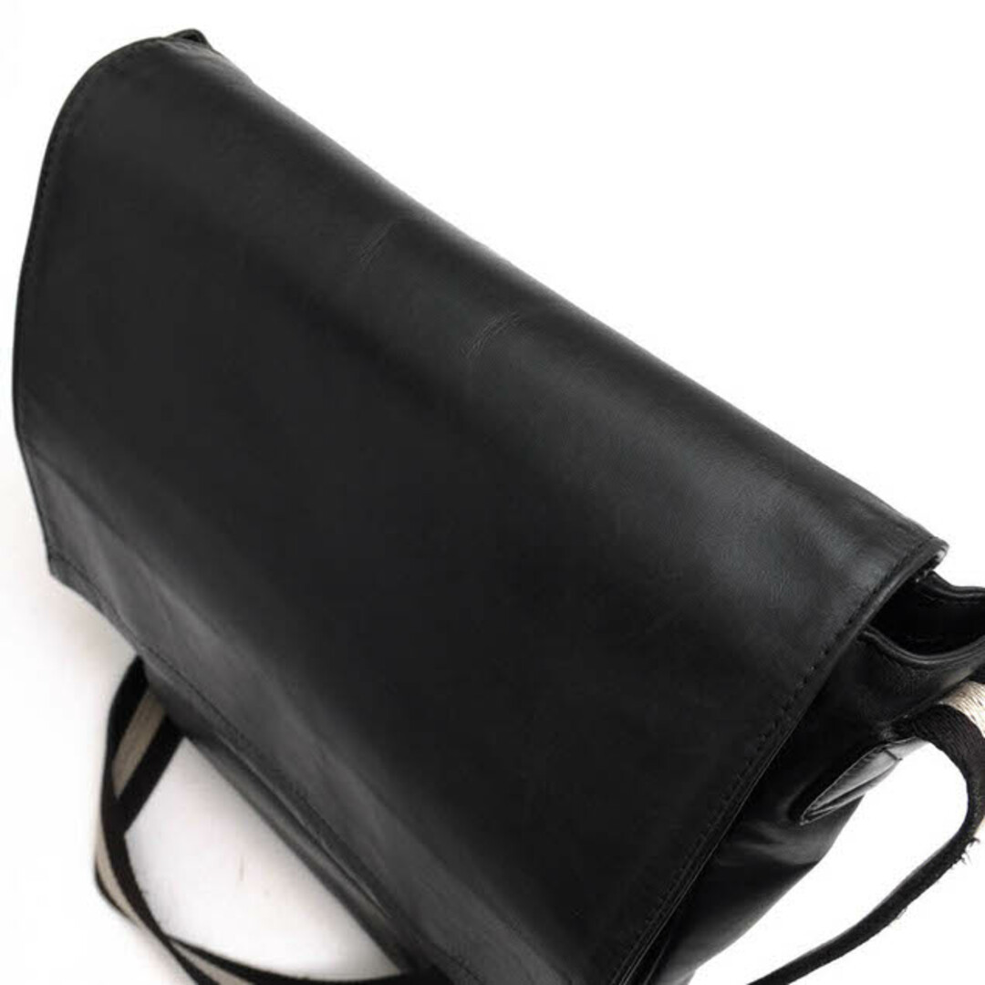 バリー／BALLY バッグ ショルダーバッグ 鞄 メンズ 男性 男性用レザー 革 本革 ブラック 黒  TIKKIS MD バリーストライプ メッセンジャーバッグ