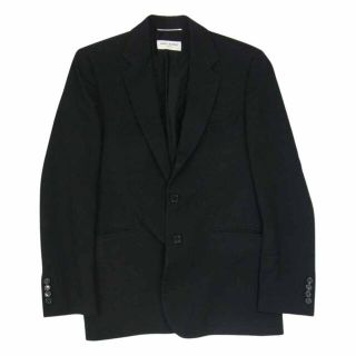 サンローラン(Saint Laurent)のSAINT LAURENT サンローラン 20SS 510213 2B ノッチドラペル テーラード ジャケット ブラック系 46【中古】(テーラードジャケット)