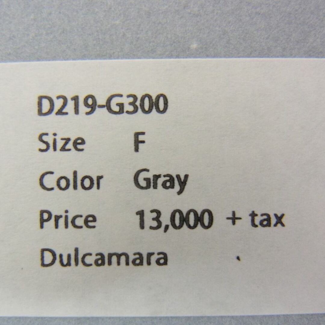 ドゥルカマラ Dulcamara D219-G300 ビッグ チェック ミックス ウール シャギー スヌード グレー系【美品】