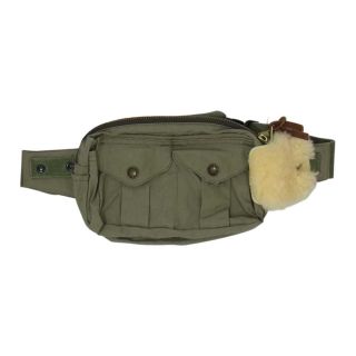 フィルソン(FILSON)のFILSON フィルソン USA製 COMPACT FISHING WAIST PACK コンパクト フィッシング ウエスト バック カーキ系【中古】(ボディバッグ/ウエストポーチ)