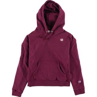 チャンピオン(Champion)の古着 チャンピオン Champion リバースウィーブ 復刻 単色タグ スウェットプルオーバーパーカー レディースM /eaa189869(トレーナー/スウェット)