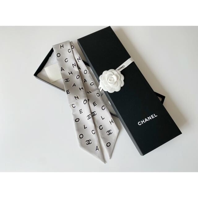 大好評です CHANEL シャネル カメリア タイスカーフ シルクツイル opri.sg