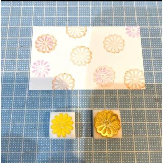 消しゴムはんこ　お花(はんこ)