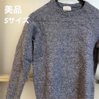 メンズ　セーター　ニット　美品　韓国風　人気　即日発送　青　春　トップス　長袖(ニット/セーター)