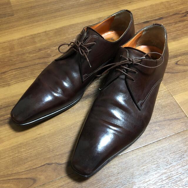 Santoni - サントーニ 8 1/2 ブラウン プレーントゥSantoniの通販 by