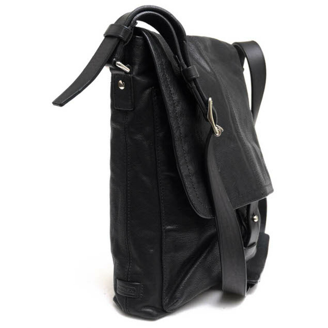 コーチ/COACH バッグ ショルダーバッグ 鞄 メンズ 男性 男性用レザー 革 本革 ブラック 黒 70279 SLIM N/S SATCHEL クロスボディ メッセンジャーバッグ ウォッシュ加工