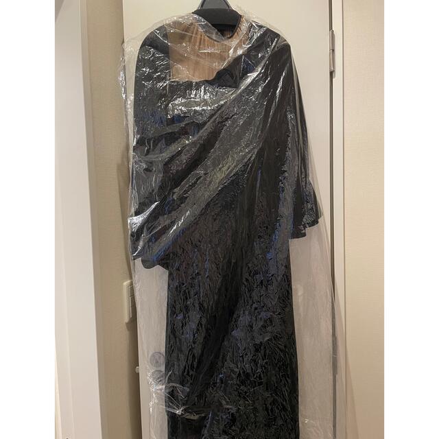 Ameri VINTAGE - AMERI 2WAY CURVE VELOURS DRESS ブラックM 新品の