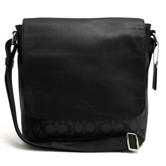 コーチ/COACH バッグ ショルダーバッグ 鞄 メンズ 男性 男性用PVC レザー 革 ブラック 黒 F54771 Charles Small Messenger In Signature チャールズ スモール メッセンジャー シグネチャー柄 メッセンジャーバッグ | フリマアプリ ラクマ