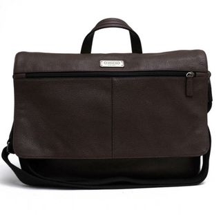 コーチ(COACH)のコーチ／COACH バッグ ショルダーバッグ 鞄 メンズ 男性 男性用レザー 革 本革  F70367 Trans Atlantic Leather E/W Messenger Bag トランスアトランティック フラップ式 メッセンジャーバッグ シボ革 シュリンクレザー メッセンジャーバッグ(ショルダーバッグ)