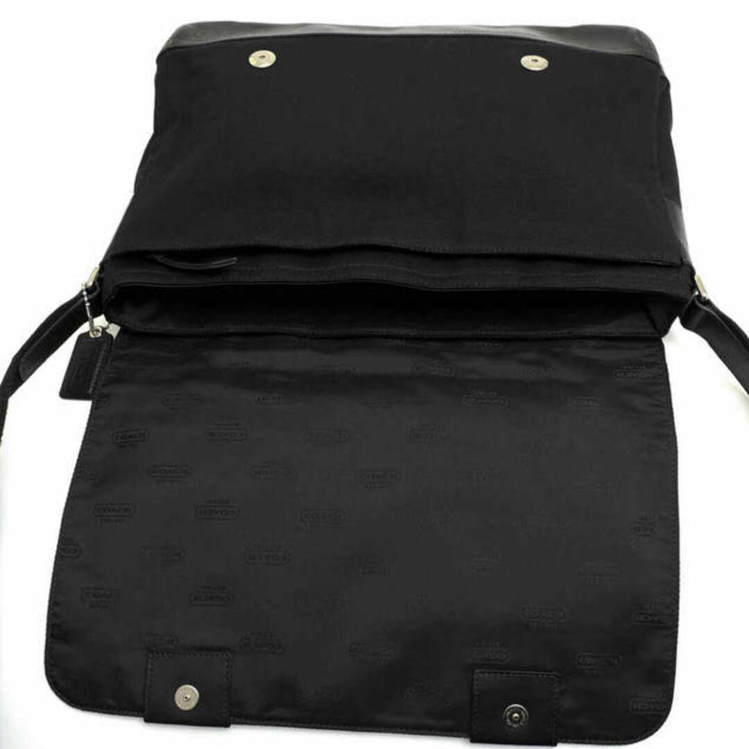 コーチ／COACH バッグ ショルダーバッグ 鞄 メンズ 男性 男性用コットン 綿 キャンバス レザー 革 ブラック 黒 F70427 Camden  Laptop Messenger Bag キャムデン メッセンジャー メッセンジャーバッグ