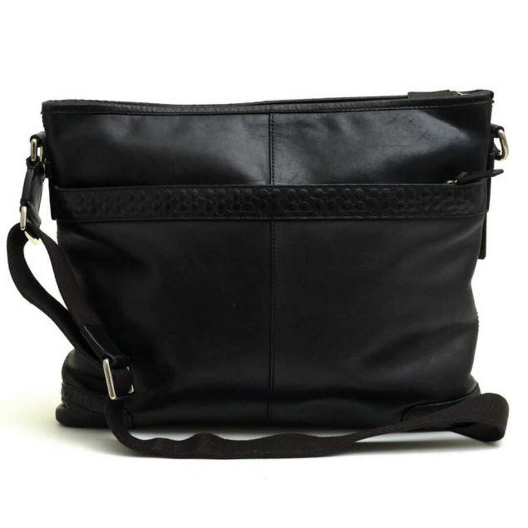 コーチ／COACH バッグ ショルダーバッグ 鞄 メンズ 男性 男性用レザー 革 本革 ブラック 黒  F70456 GRAM LEATHER ZIP TOP CROSSBODY グラム ジップトップ クロスボディ ミニシグネチャー柄